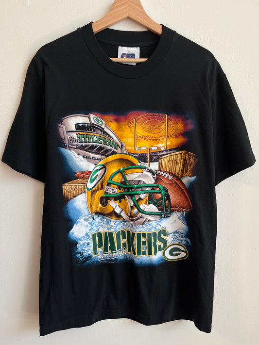 2001 Green Bay Packers Helmet Graphic Tee (L)