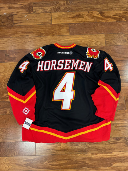 90s Calgary Flames Horsemen #4 Jersey (XL)