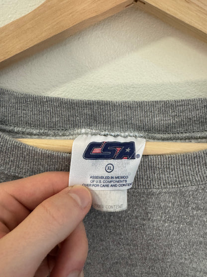 1998 Carolina Panthers CSA Grey Spell Out Crewneck (XL)