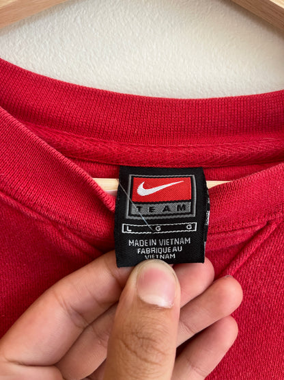 90s Ohio State Nike Embroidered Swoosh Oversized Crewneck (L)