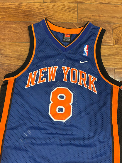 2001 New York Knicks Latrell Sprewell #8 Deadstock Nike Jersey (Youth L)