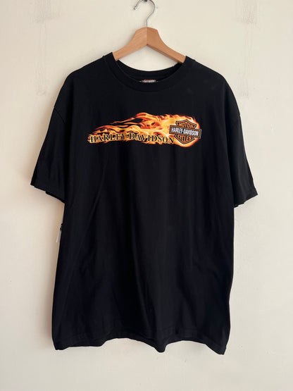 2010 Harley Davidson Twin Cities Flames Graphic Tee (XL)