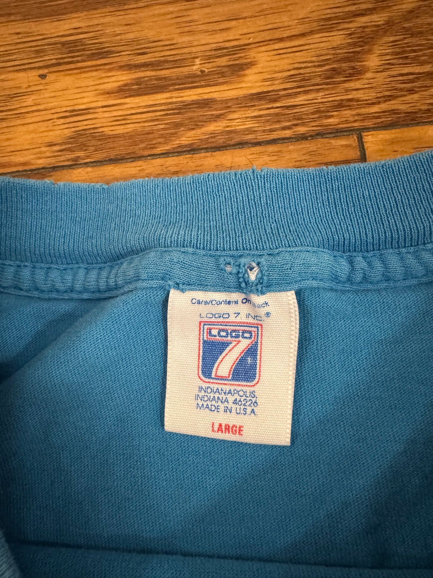 1996 Carolina Panthers Logo 7 Graphic Tee (L)