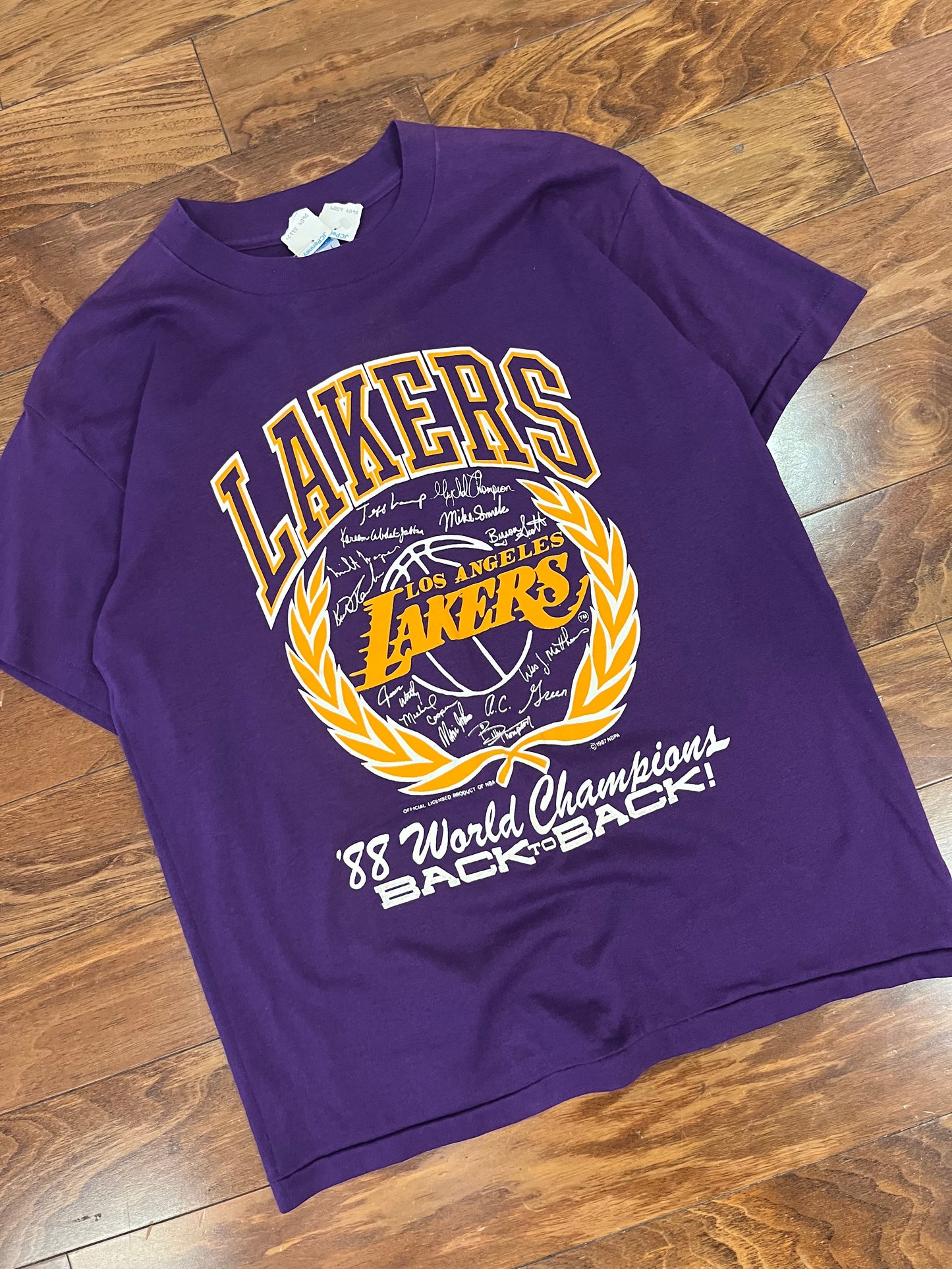 1988 LA Lakers "Back to Back" Tee (L)