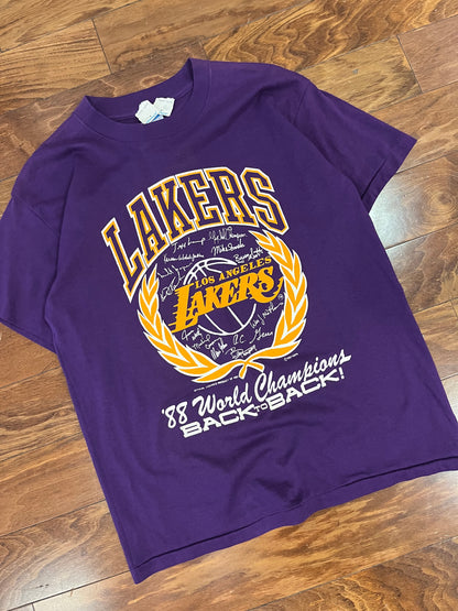 1988 LA Lakers "Back to Back" Tee (L)