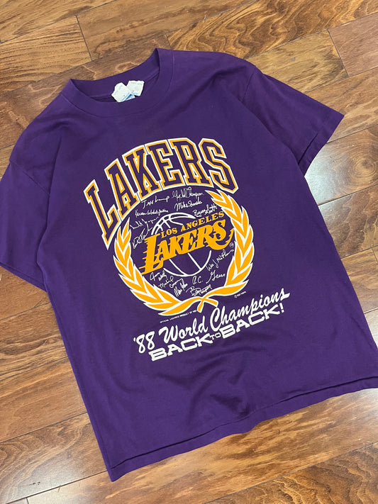 1988 LA Lakers "Back to Back" Tee (L)