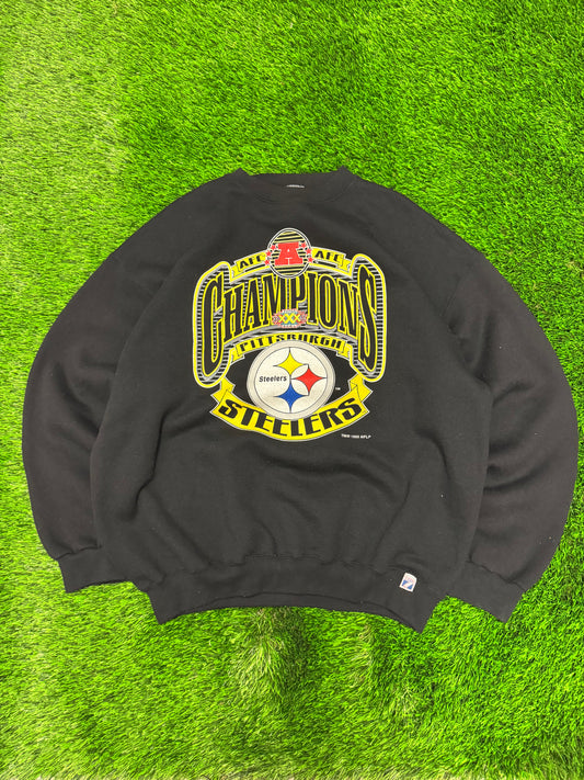 1996 Steelers Super Bowl Champions Vintage NFL Crewneck (XL)