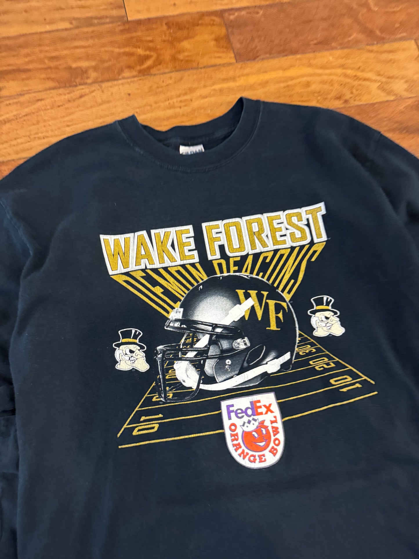 00s Wake Forest Orange Bowl Long-Sleeve Shirt (L)