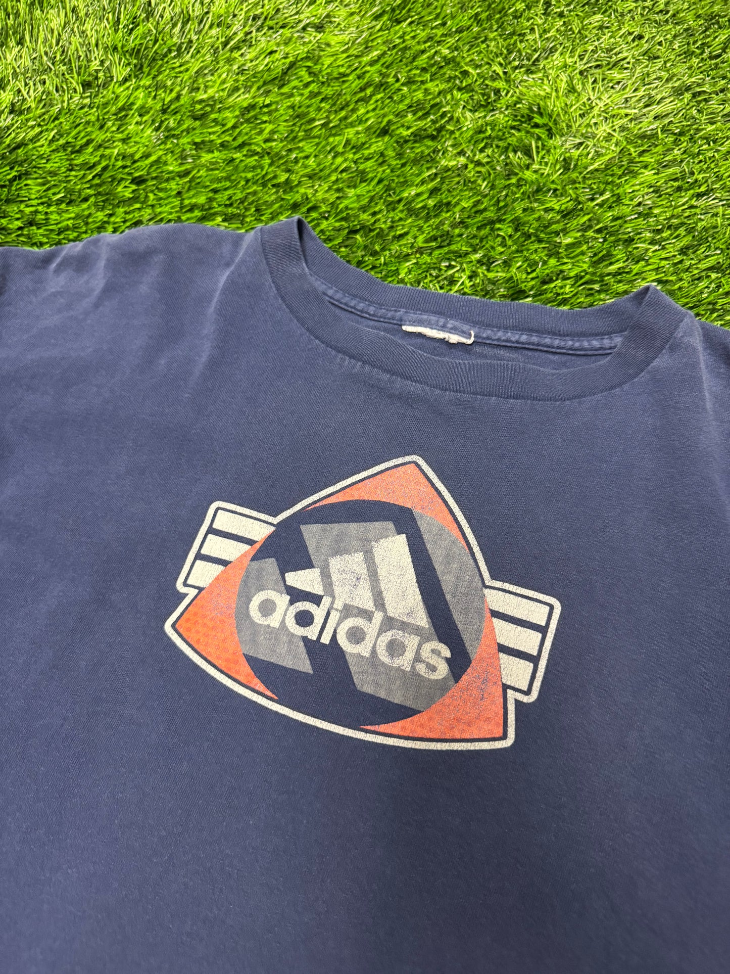00s Adidas Navy Long Sleeve Vintage Tee (XL)