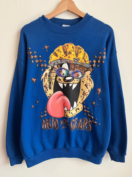 1997 Mud and Gears Taz Looney Tunes Crewneck (L)