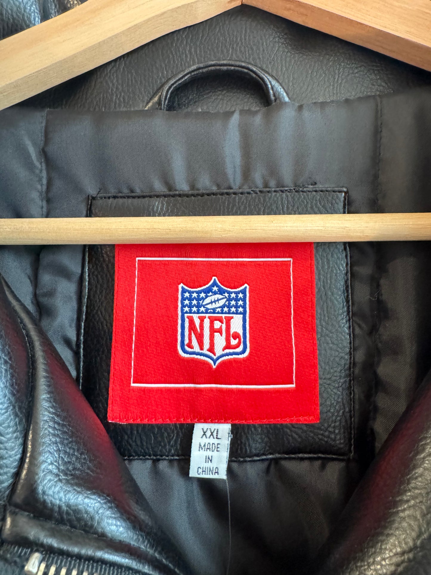 00s Chicago Bears NFL Leather Jacket (XXL)