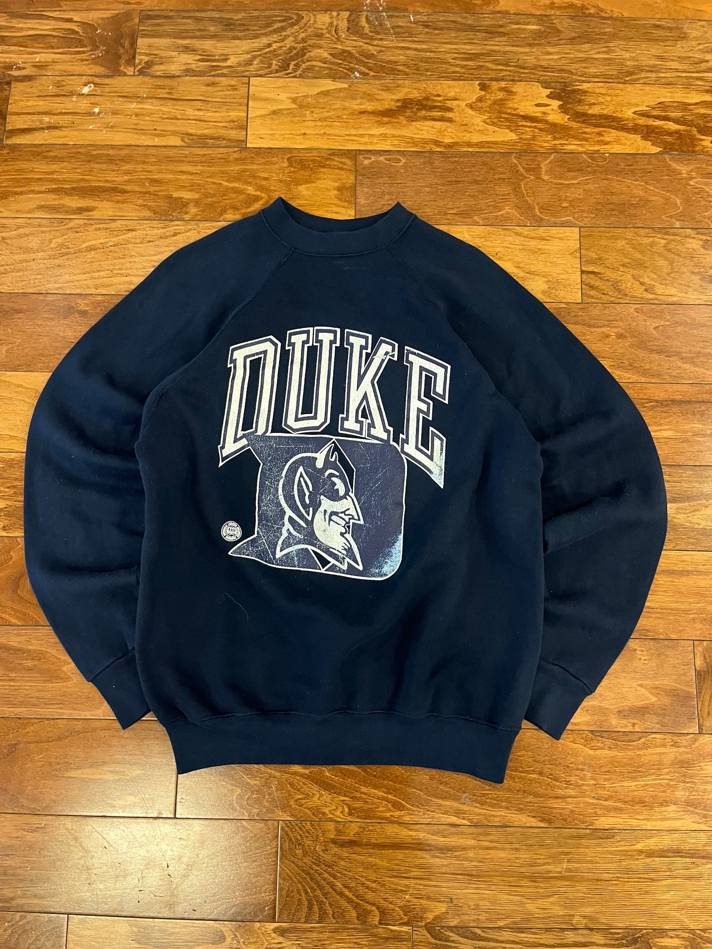 80s Duke University Raglan Crewneck (L)