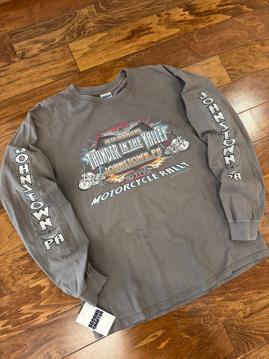 2012 Motorcycle Rally Johnstown, PA Biker Rally Long-Sleeve Shirt (L)