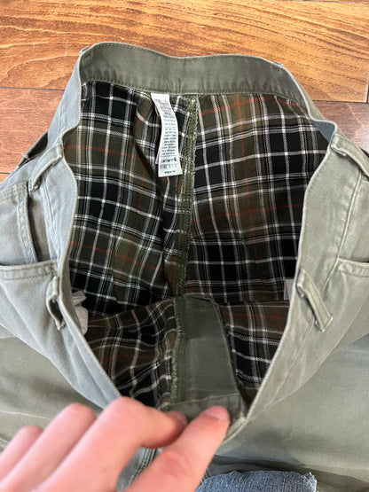 2017 Carhartt Moss Flannel Lined Pants (38 x 30)