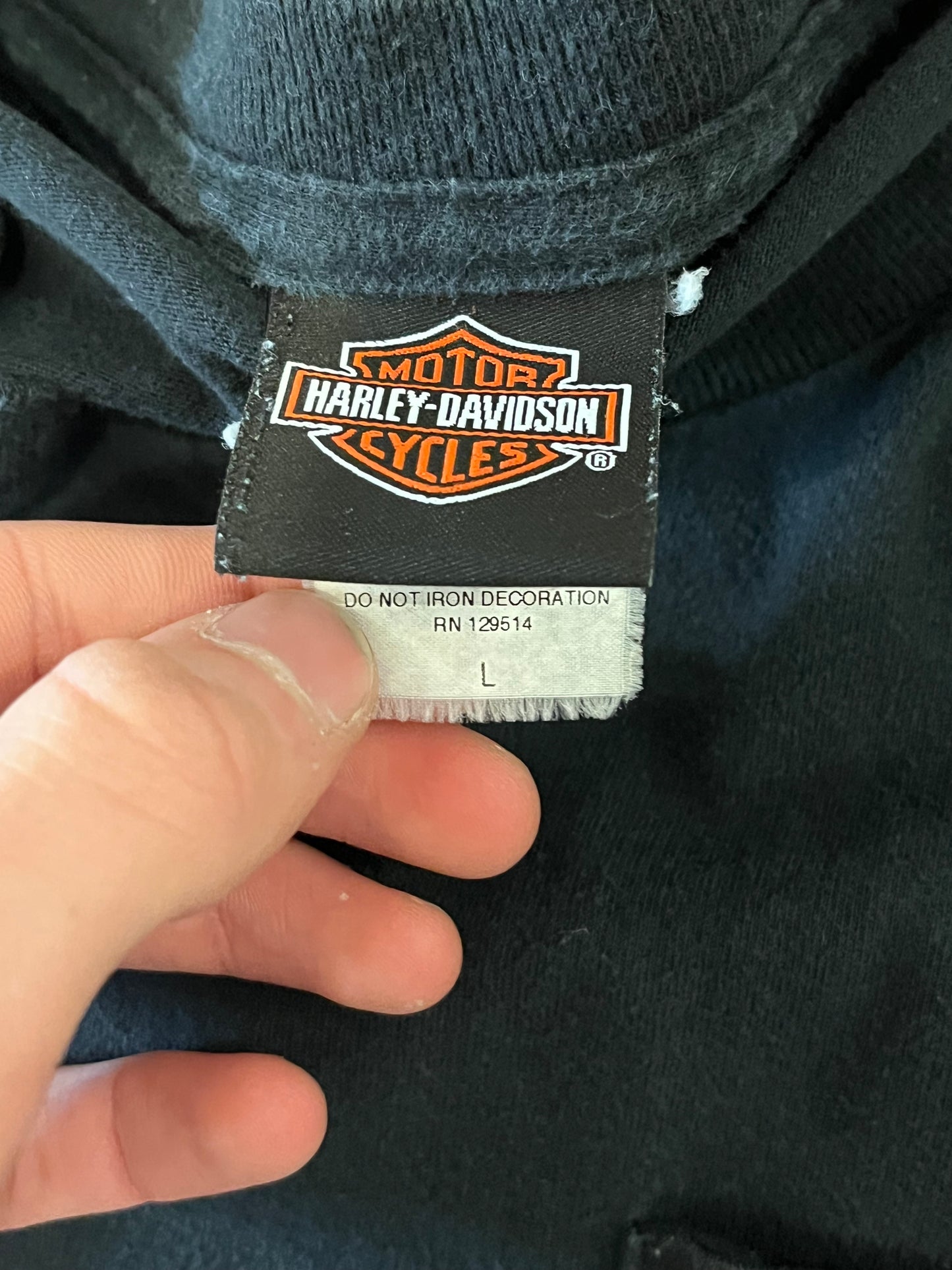 2011 Harley Davidson Hickory NC Pocket Tee (L)