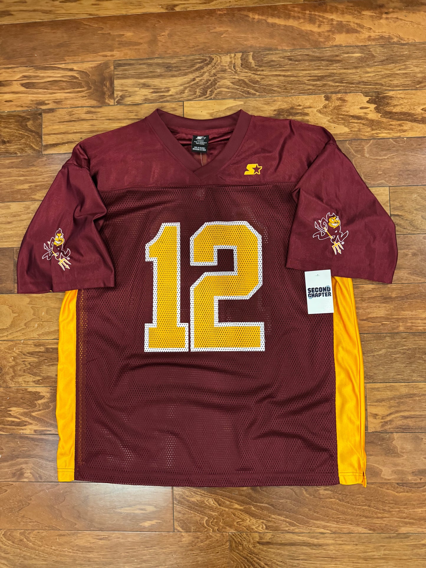 00s Arizona Sun Devils #12 Starter Football Jersey (XL)