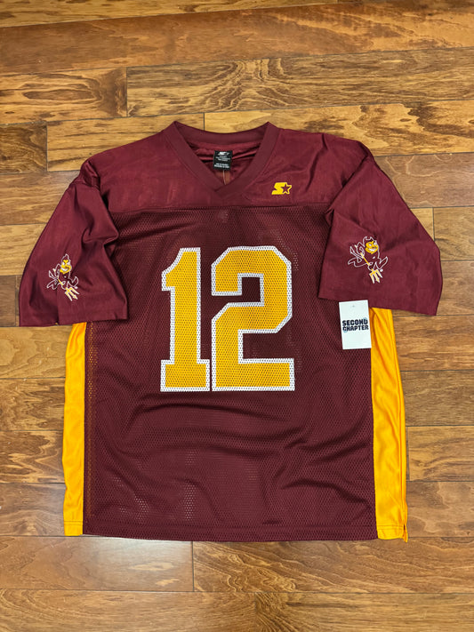 00s Arizona Sun Devils #12 Starter Football Jersey (XL)
