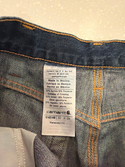2017 Carhartt Dark Wash Shorts (32)