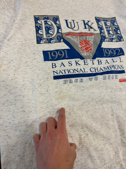 1992 Duke Basketball "Back to Back" Alpha Tee (XL)