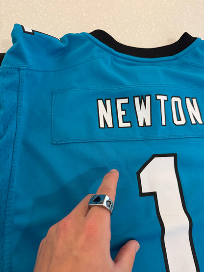 2016 Carolina Panthers Cam Newton Electric Blue Jersey (Youth XL)