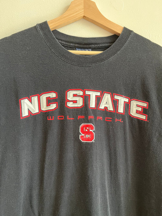 00s NC State Wolfpack Black Tee (XXL)