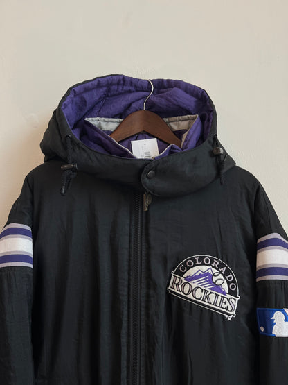 90s Colorado Rockies Reversible Pro Player Puffer Jacket (L)