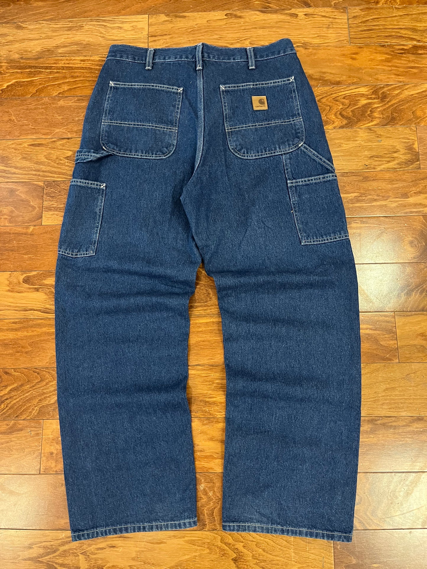 2013 Carhartt Dark Wash Carpenter Jeans (34 x 30)