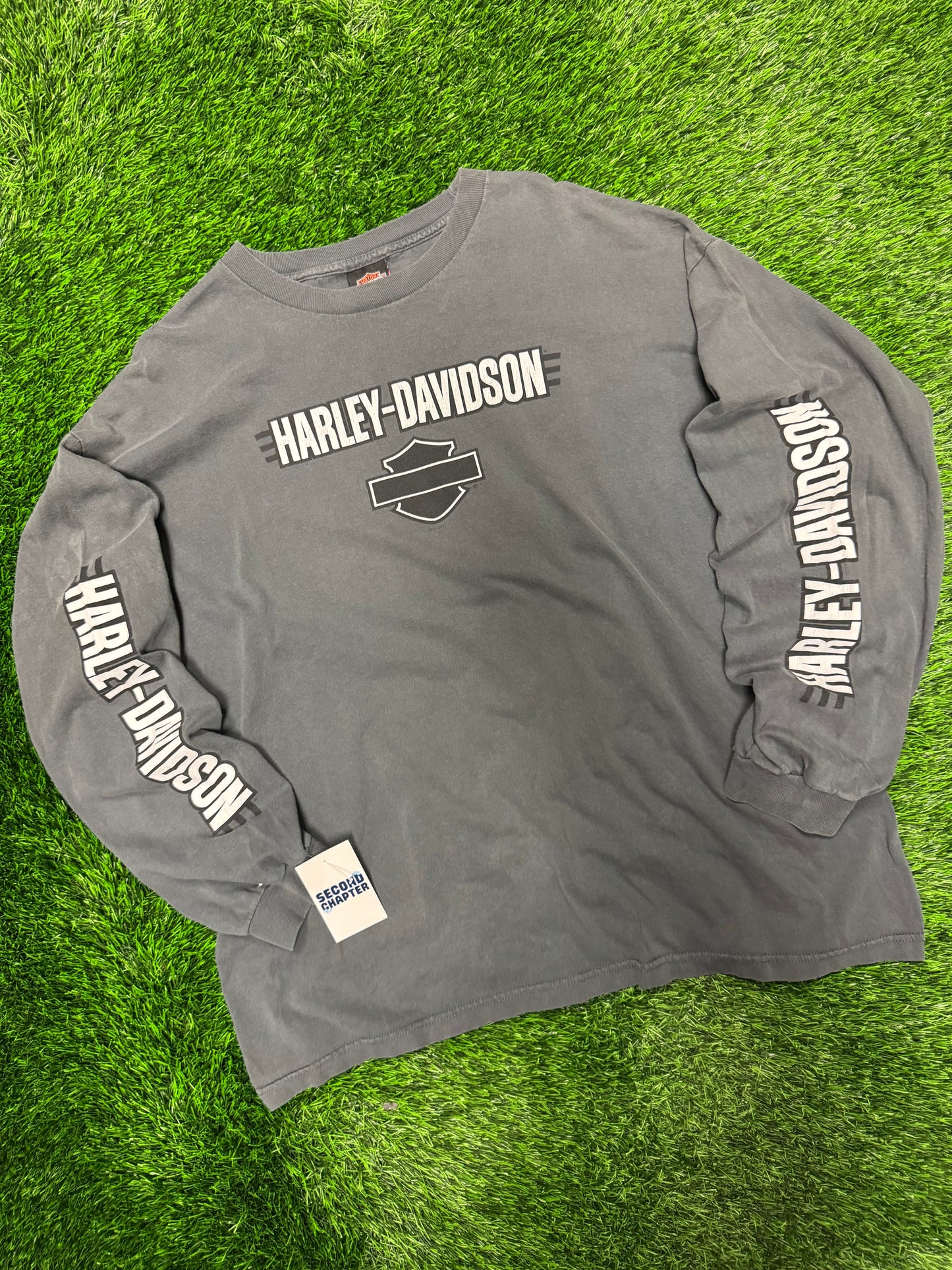 2012 Harley Davidson Charcoal Long Sleeve Tee (XL)