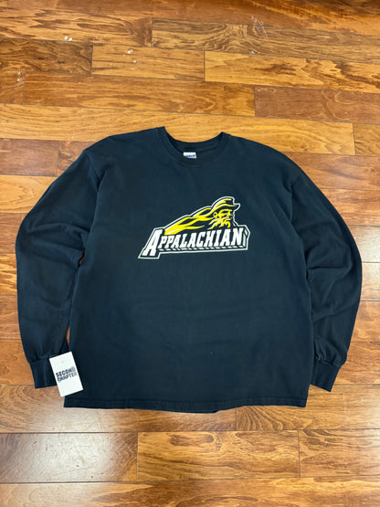 00s Appalachian State Black Long-Sleeve Shirt (XL)