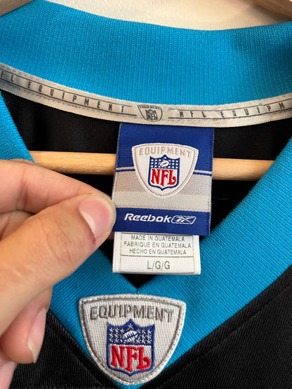 00s Carolina Panthers Stephen Davis Reebok Home Jersey (L)