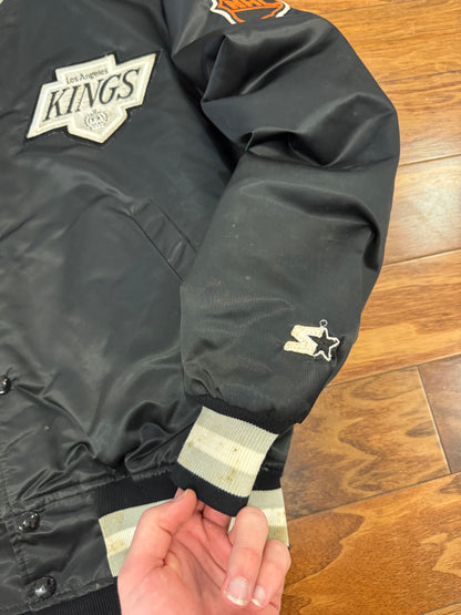 90s Los Angeles Kings Vintage NHL Satin Jacket (M)