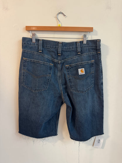2017 Carhartt Dark Wash Shorts (32)