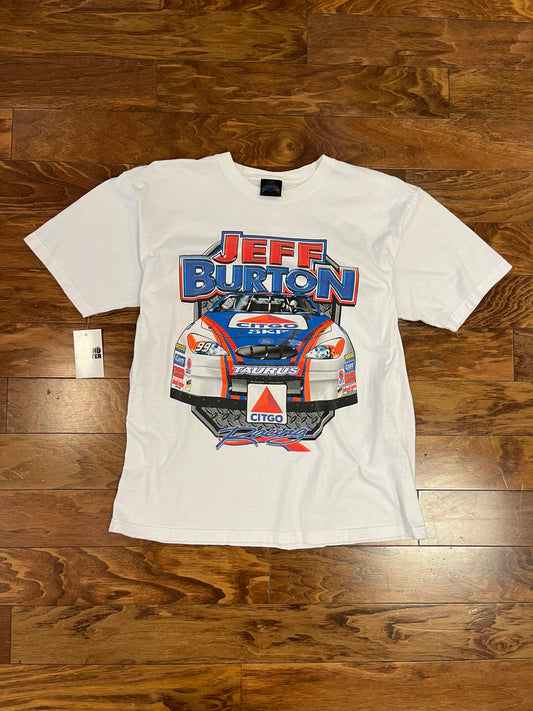 00s Jeff Burton Front/Back Racing Graphic Tee (XL)
