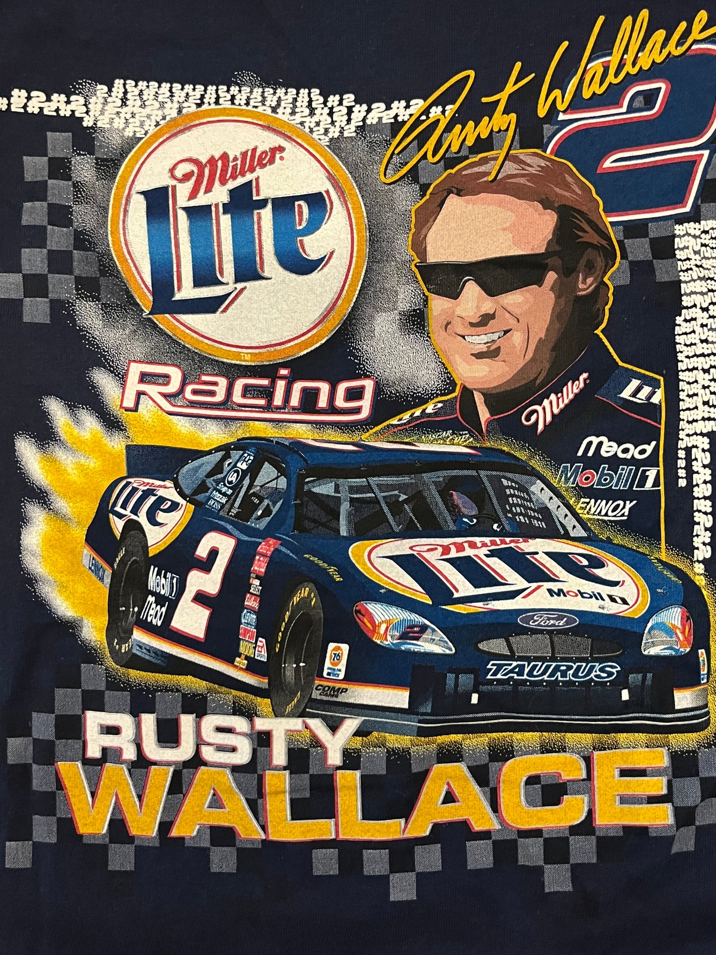00s Rusty Wallace Nascar Miller Lite Tee (XL)