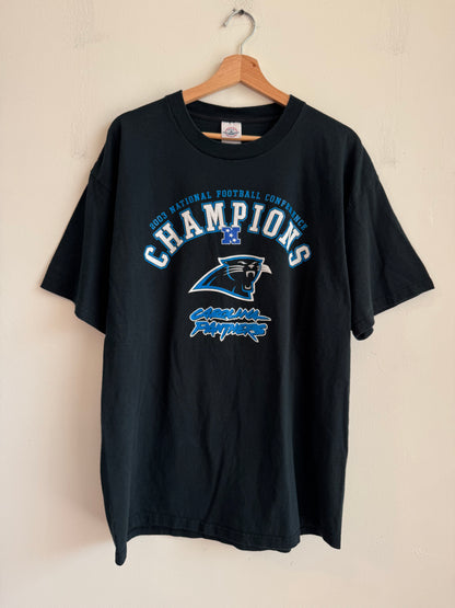 2003 Carolina Panthers Conference Champs Spell Out Tee (XL)
