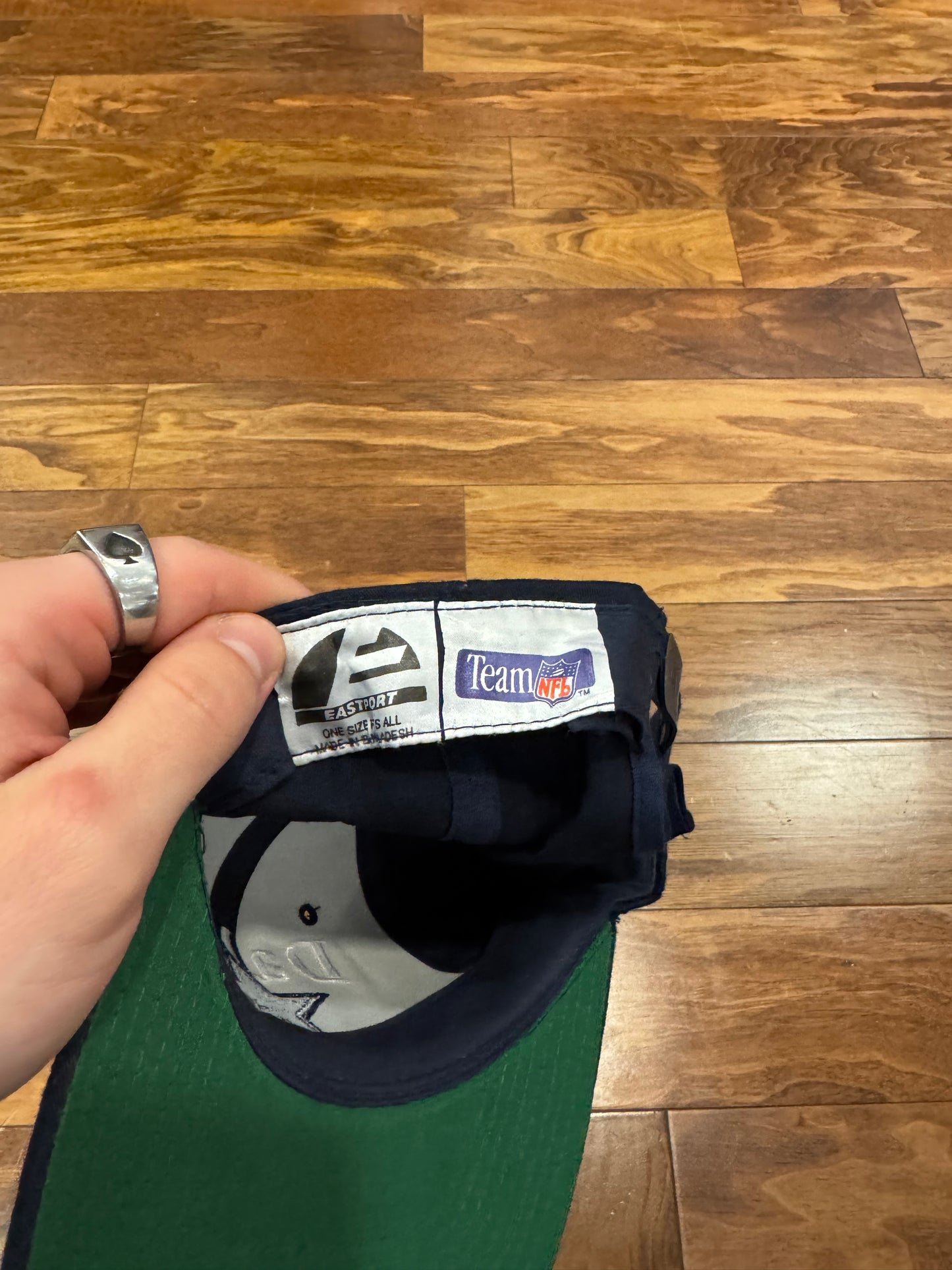 90s Dallas Cowboys Eastport Vintage NFL Snapback Hat (OS)