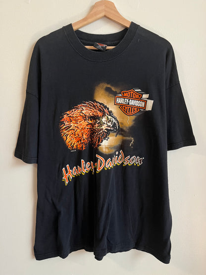 1999 Harley Davidson Bold Graphic Ludwigshafen Germany Tee (XXL)