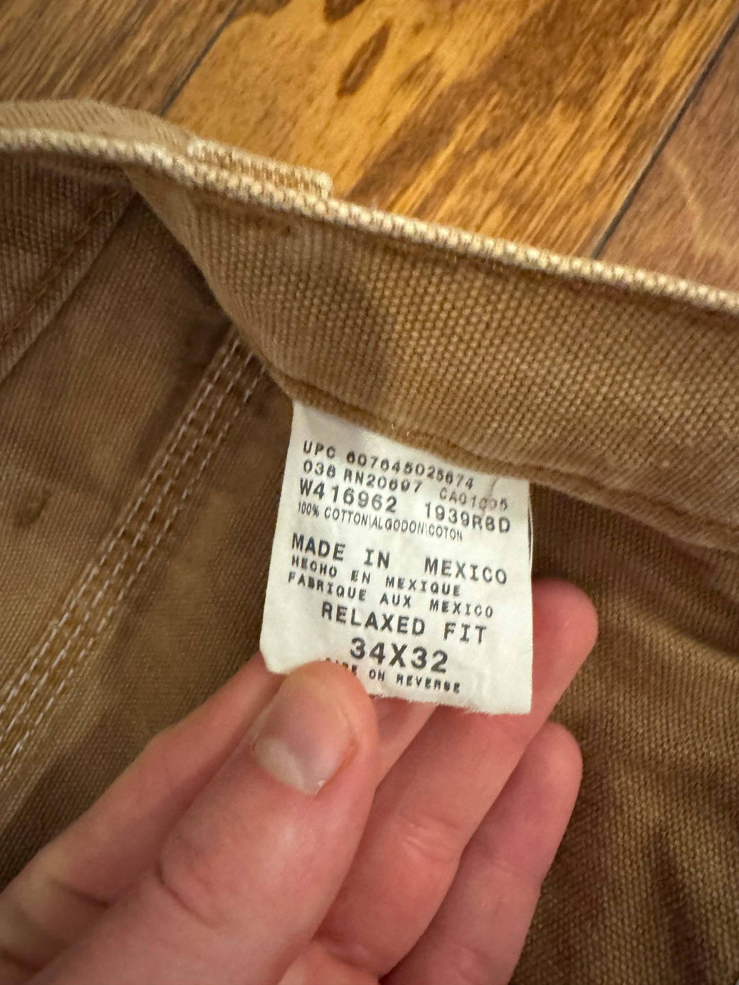 00s Dickies Red Tab Tan Workwear Carpenter Pants (34 x 32)