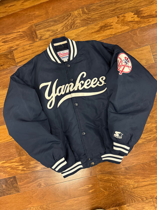 90s New York Yankees Starter Satin Jacket (L)