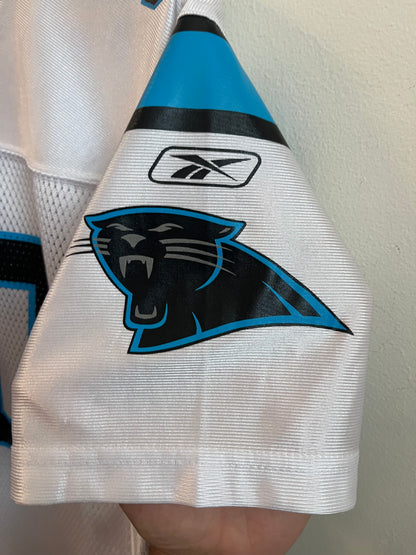 00s Carolina Panthers #90 Julius Peppers NFL Reebok Away Jersey (Youth L)