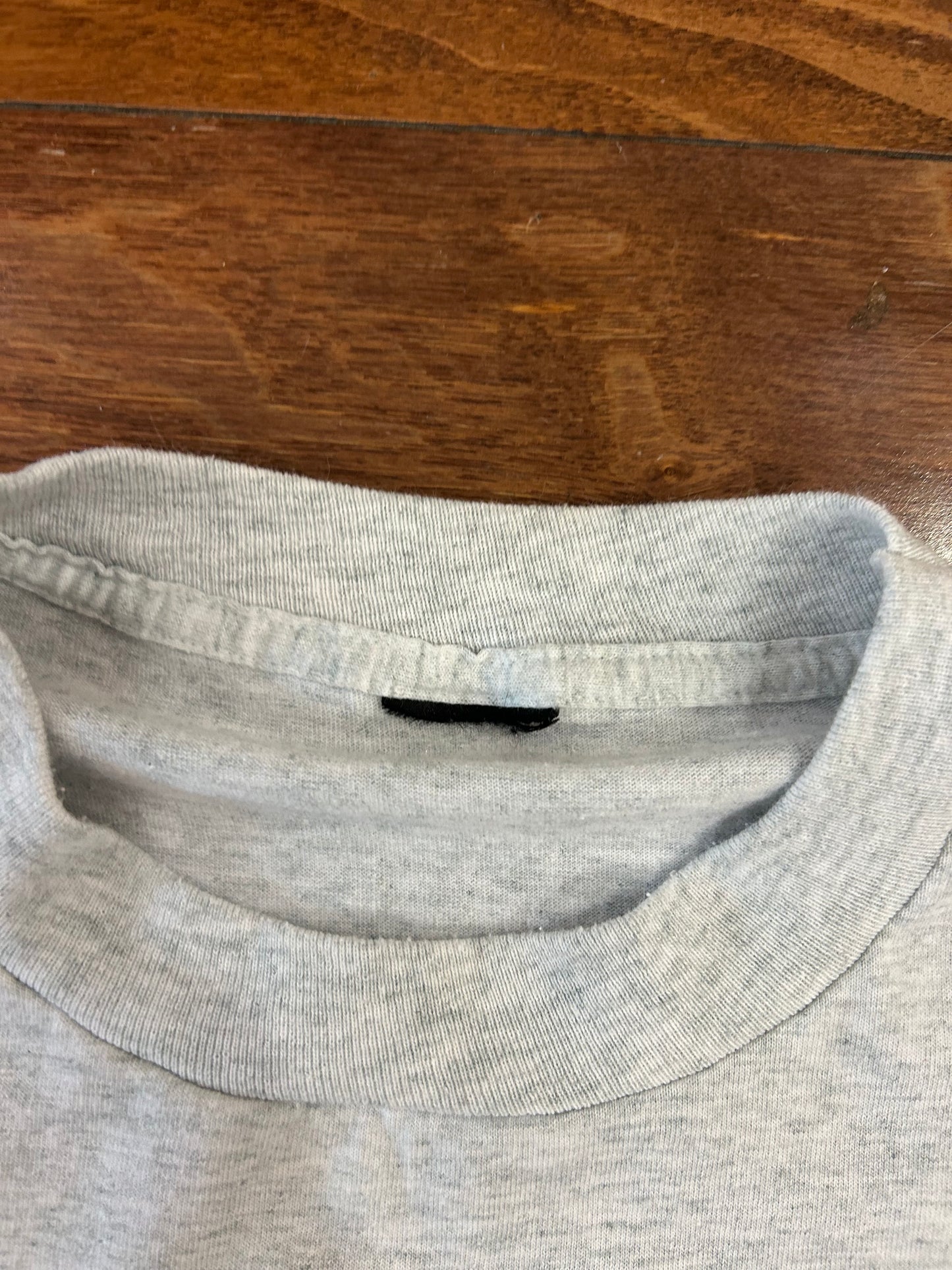 90s No Pussies Gym Grey Tee (XL)
