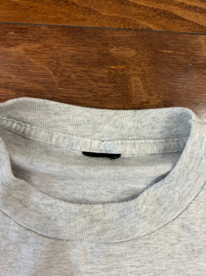 90s No Pussies Gym Grey Tee (XL)