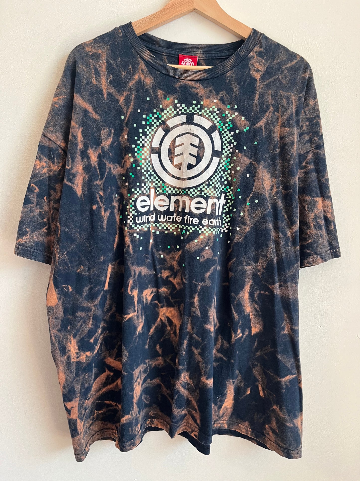 00s Element Bleach Dye Skater Essential Tee (XXL)