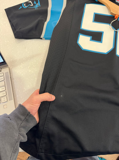 00s Carolina Panthers Jon Beason Home Nike Jersey (L)