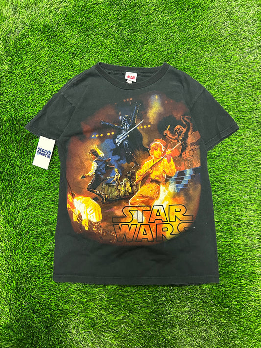00s Star Wars Rock Band Big Graphic Vintage Tee (S)
