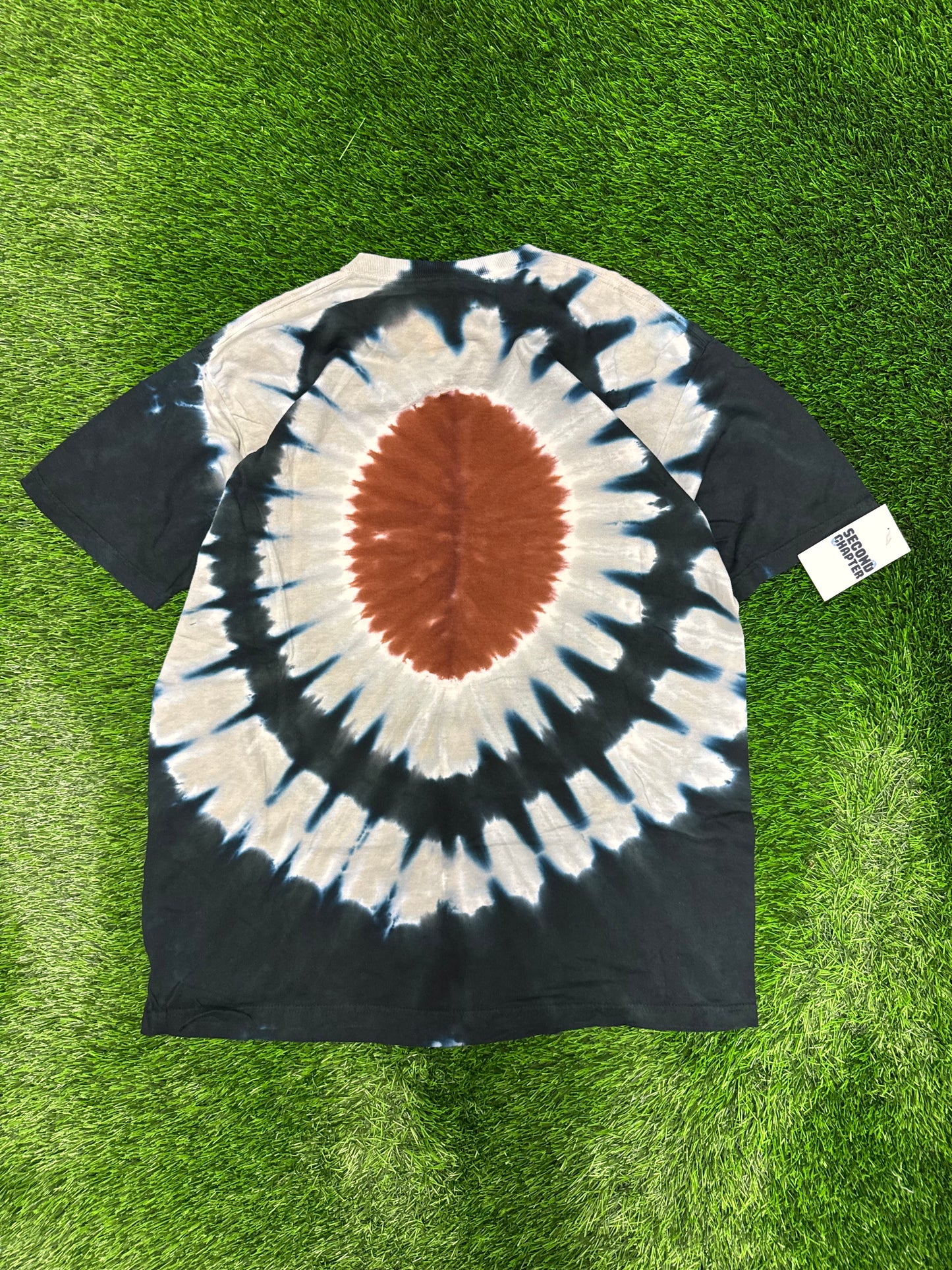 Vintage Oakland Raiders Liquid Blue Tie Dye Deadstock Tee (L)