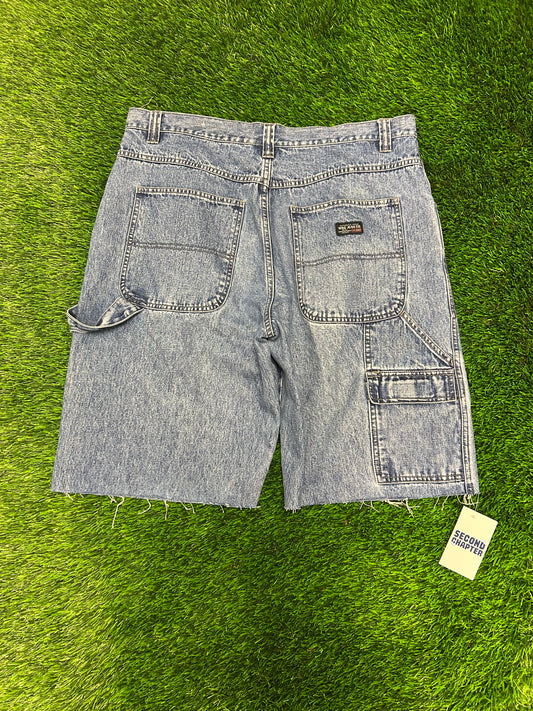 00s Wrangler WRG Jeans Carpenter Frayed Cut Shorts (36)