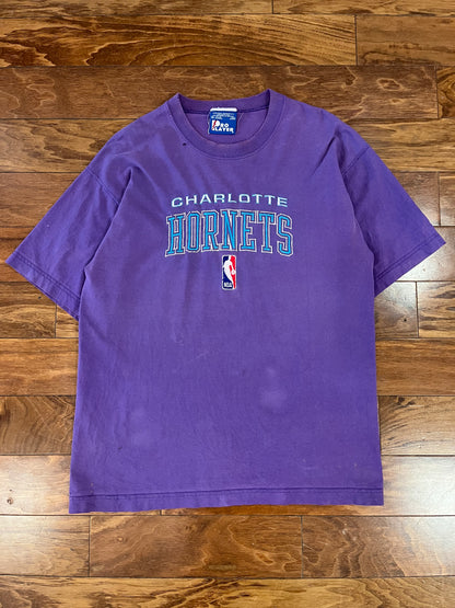 90s Charlotte Hornets Purple Pro Player Tee (L)
