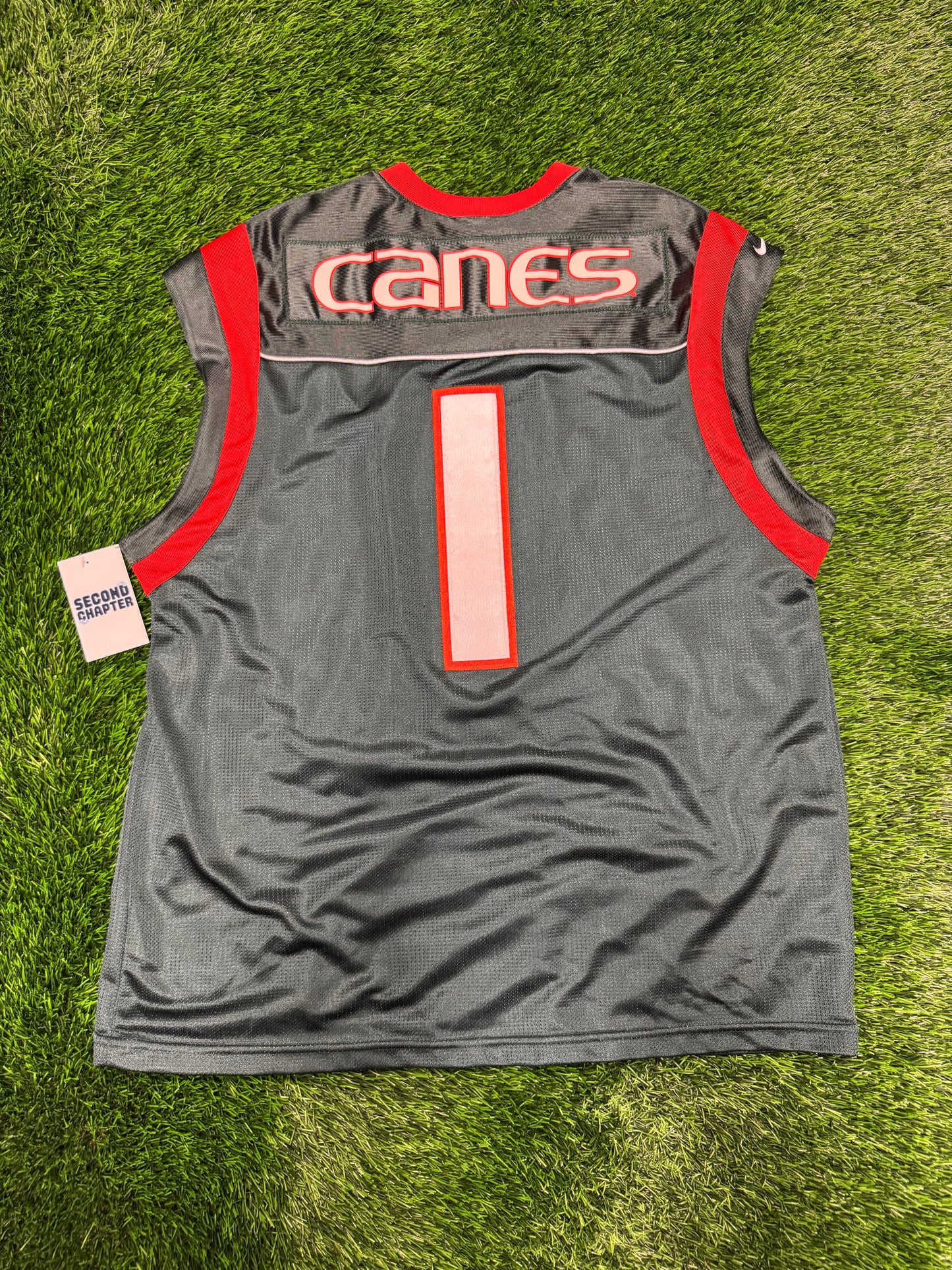 00s University of Miami Hurricanes NCAA Nike Basketball Jersey (L)