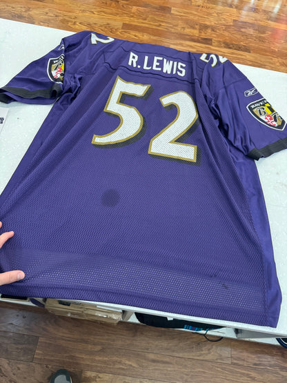 00S Baltimore Ravens Ray Lewis Home Jersey (XXL)